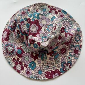 Vintage Patagonia Reversible Floral Pink Green One Size Garden Floppy Sun Hat